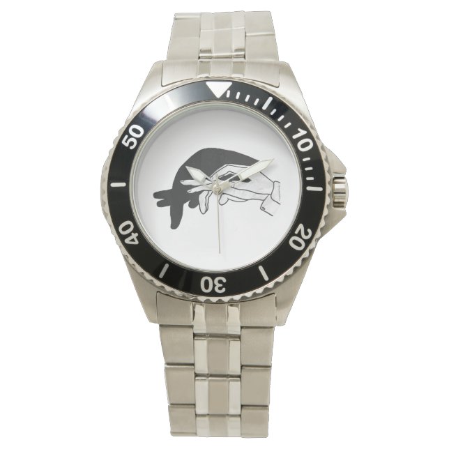 Reloj De Pulsera Hand Silhouette Anteater (Anverso)