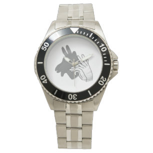 Reloj De Pulsera Hand Silhouette Billy Goat Gray