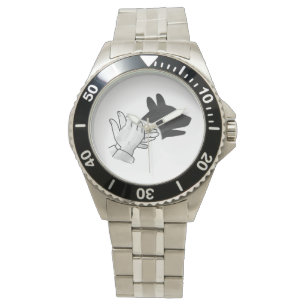Reloj De Pulsera Hand Silhouette Dog