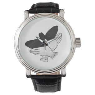 Reloj De Pulsera Hand Silhouette Eagle