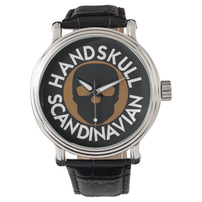 Reloj De Pulsera HANDSKULL LIV Tree watch mens cuero P3 (Anverso)