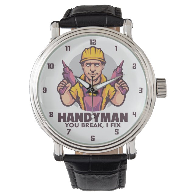 Reloj De Pulsera Handyman, Rompe, Arreglo (Anverso)