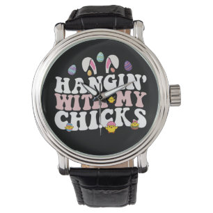 Reloj De Pulsera Hangin' Con Mis Chicas Bunny Groovy Retro
