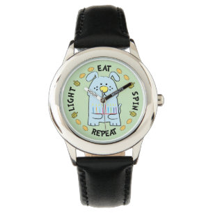 Reloj De Pulsera Hanukkah Blue Dog Watch Personalice