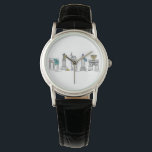 Reloj De Pulsera Hanukkah Chanukah<br><div class="desc">Watch presenta un original ilustracion de marca de una fila de clásicos monumentos de la ciudad de Nueva York "vestidos" para las vacaciones de Hanukkah! Este ilustracion vacacional también está disponible en otros productos. ¿No ves lo que estás buscando? ¿Necesita ayuda con la personalización? Contacte con Rebecca para que tenga...</div>