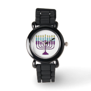 Reloj De Pulsera Hanukkah Menorah