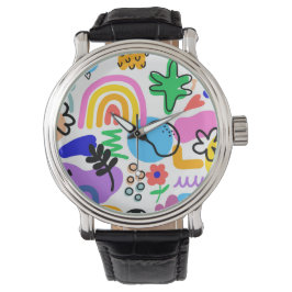 Reloj De Pulsera Happy and colorful abstract designs