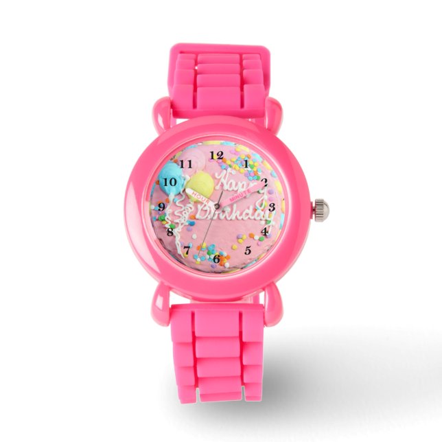 Reloj De Pulsera Happy Birday Cake Watch (Anverso)