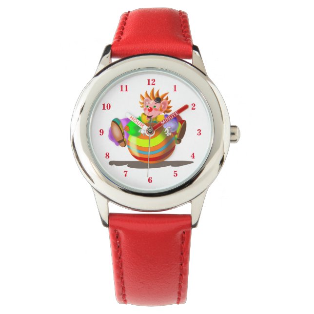 Reloj De Pulsera Happy Clown Funny Watch (Anverso)