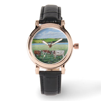 Reloj De Pulsera Happy Cows Watch