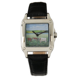 Reloj De Pulsera Happy Cows Watch