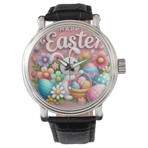 Reloj De Pulsera "Happy Easter Hand Watch Design - Celebrar el Se