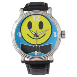 Reloj De Pulsera Happy Face Bow Tie Watch