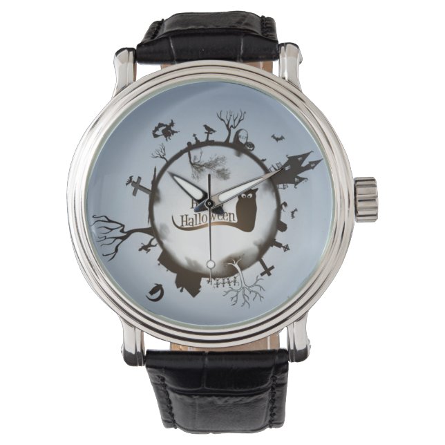 Reloj De Pulsera Happy Halloween Spooky Thami (Anverso)
