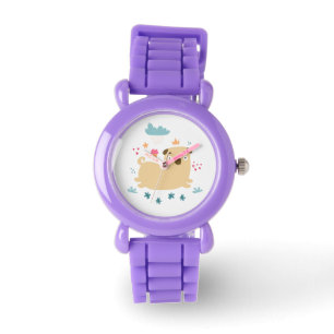 Reloj De Pulsera Happy Puggy Watch