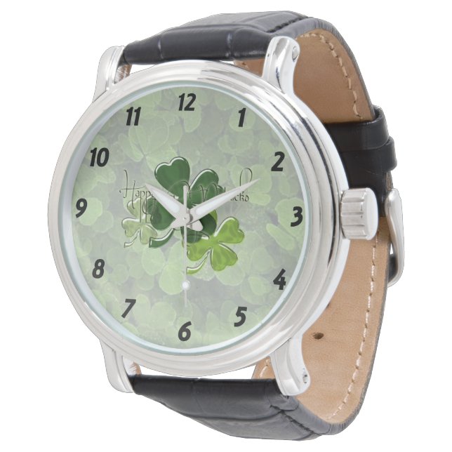 Reloj De Pulsera Happy St. Patrick's Day (Angular)