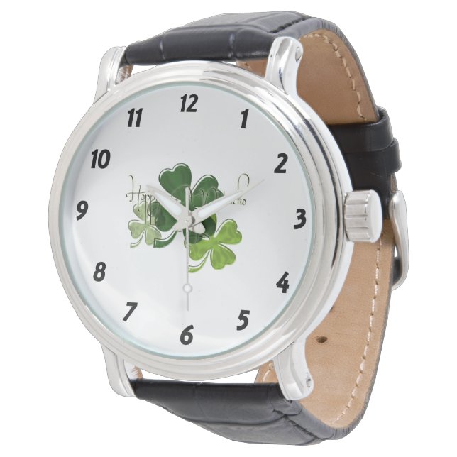 Reloj De Pulsera Happy St. Patrick's Day (Angular)
