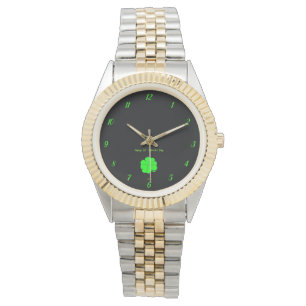 Reloj De Pulsera Happy St. Patrick's Day Unisex Two-Tone Watch