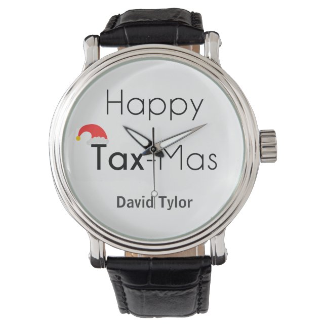 Reloj De Pulsera Happy TaxMas (Anverso)