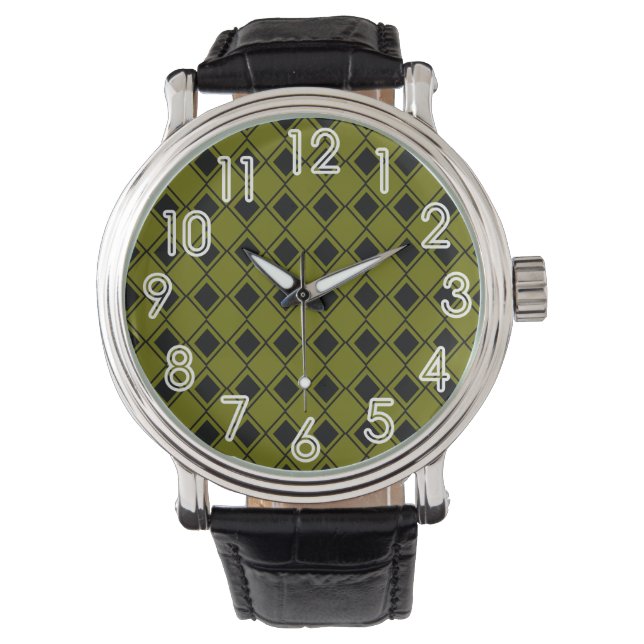 Reloj De Pulsera Harlequin Verde (Anverso)