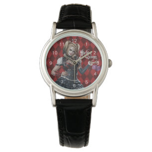 Reloj De Pulsera Harley Quinn con dados difusos