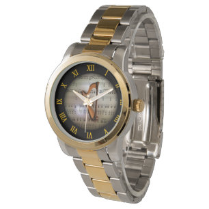 Reloj De Pulsera Harp ~ Fondo "El planeta musical" * ~