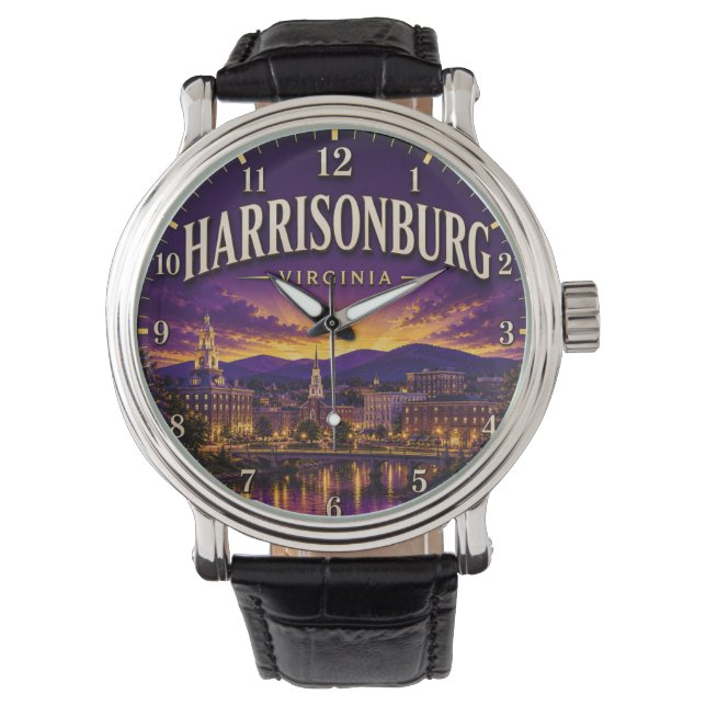 Reloj De Pulsera Harrisonburg Virginia (Anverso)