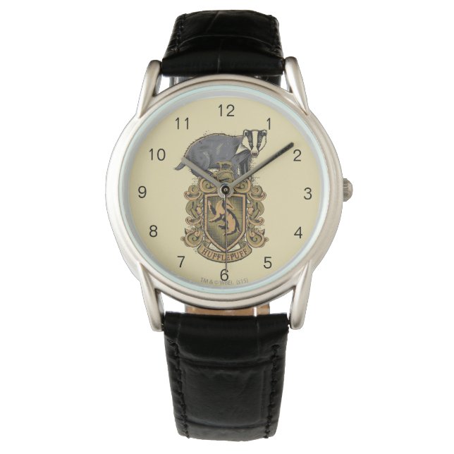 Reloj De Pulsera Harry Potter | Escudo de Hufflepuff con Badger (Anverso)