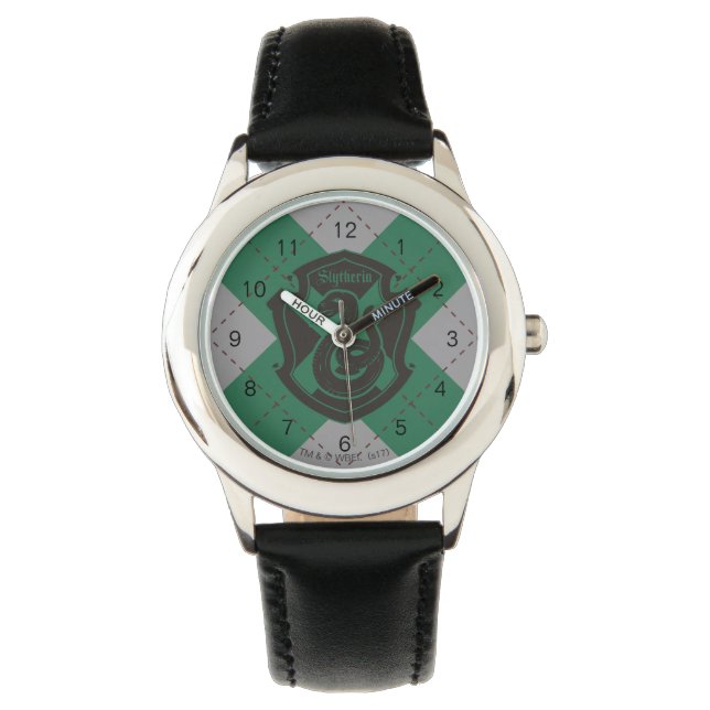 Reloj De Pulsera Harry Potter| Escudo del Orgullo de Slytherin Hous (Anverso)