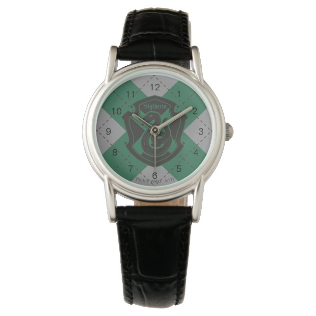 Reloj De Pulsera Harry Potter| Escudo del Orgullo de Slytherin Hous (Anverso)