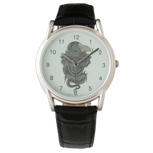 Reloj De Pulsera Harry Potter | Escudo Slytherin (Anverso)