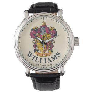 Reloj De Pulsera Harry Potter Gryffindor Escudo Gold y Red Watch
