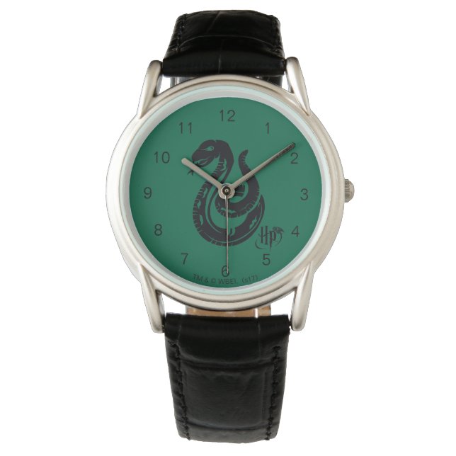 Reloj De Pulsera Harry Potter | Icono de serpiente de Slytherin (Anverso)