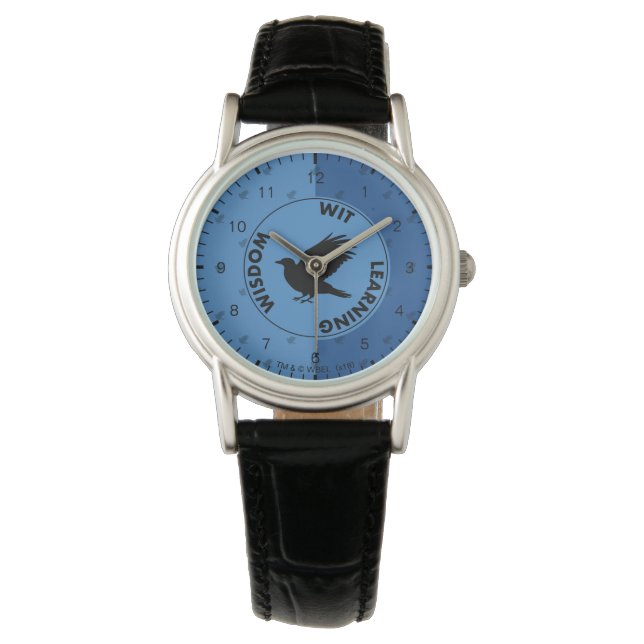 Reloj De Pulsera Harry Potter | Rasgos gráficos de la casa RAVENCLA (Anverso)