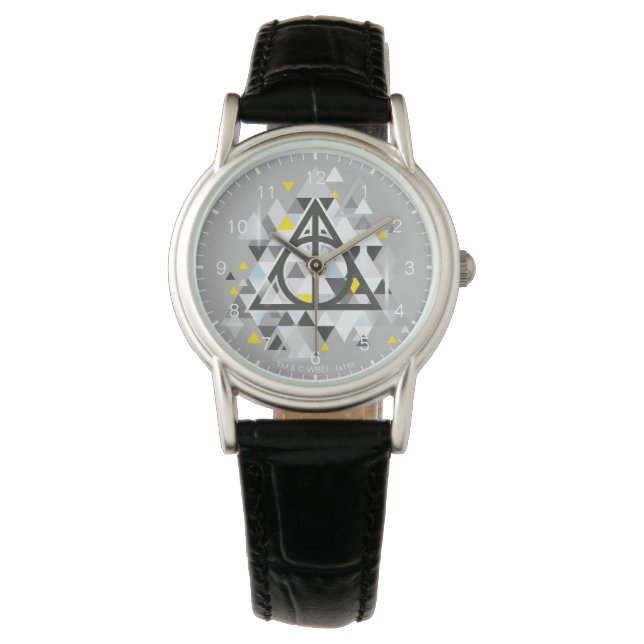 Reloj De Pulsera Harry Potter | Símbolo Geométrico de las Reliquias (Anverso)