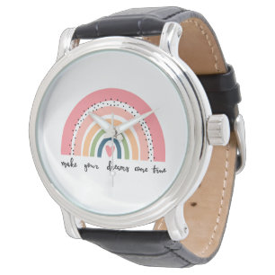 Reloj De Pulsera Haz que tus sueños se vuelvan arcoiris