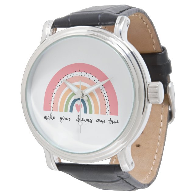 Reloj De Pulsera Haz que tus sueños se vuelvan arcoiris (Angular)