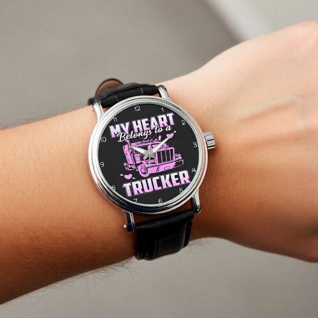 Reloj De Pulsera Heart Belongs To A Trucker (Subido por el creador)