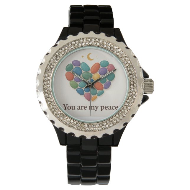 Reloj De Pulsera Heart of Gems: Elegant Crystal-Inspired Watch Desi (Anverso)