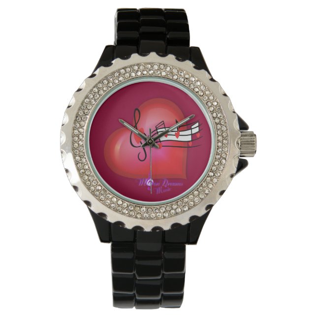 Reloj De Pulsera Hearts and Music Watch (Anverso)