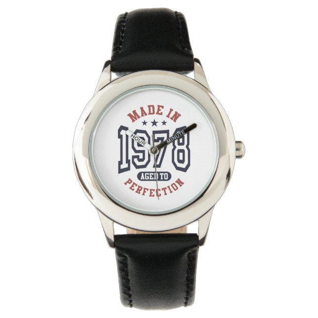 Reloj De Pulsera Hecho En 1978, Con Un Regalo De Cumpleaños De Perf (Anverso)