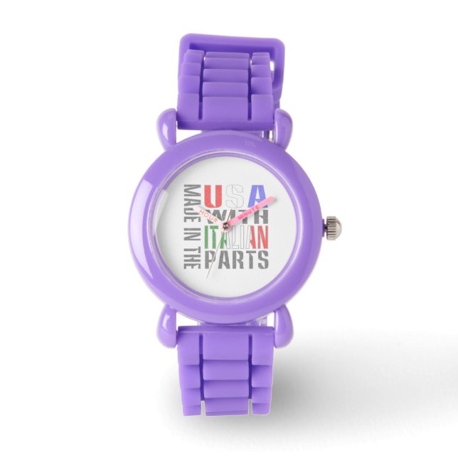 Reloj De Pulsera Hecho en EE. UU. con piezas italianas (Anverso)