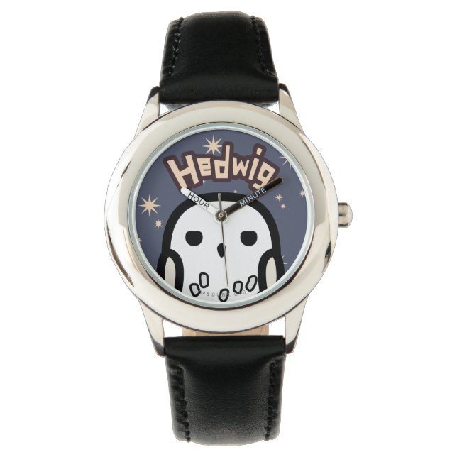 Reloj De Pulsera Hedwig Cartoon Character Art (Anverso)
