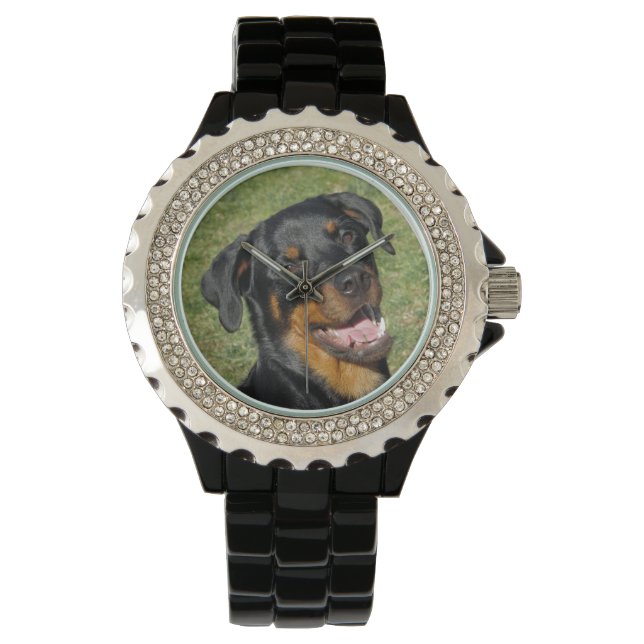 Reloj De Pulsera Heidi Cute Rottweiler Watch (Anverso)