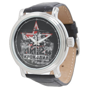 Reloj De Pulsera Helicóptero grande Mi-24 soviético