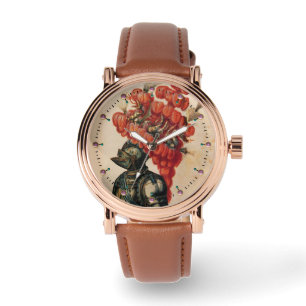 RELOJ DE PULSERA HELMET NOCTURNO, DRAGONES Y PESCADO ROJO