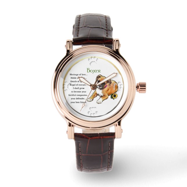 Reloj De Pulsera Herencia Boxer de Amor (Anverso)