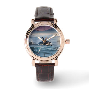 Reloj De Pulsera Hermandad De Los Padres: Orcas De Mamá Y Bebé En E