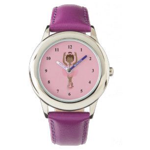 Reloj De Pulsera Hermosa balanza afroamericana morada