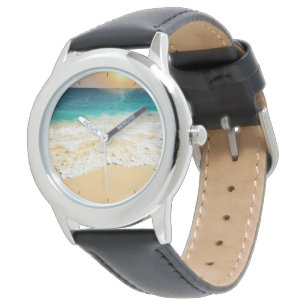 Reloj De Pulsera Hermosa foto de Summer Beach Sunset